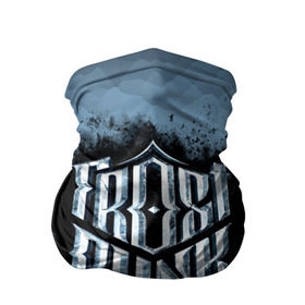 Бандана-труба 3D с принтом Frostpunk Logo , 100% полиэстер, ткань с особыми свойствами — Activecool | плотность 150‒180 г/м2; хорошо тянется, но сохраняет форму | frost punk | frostpunk | фрост панк | фростпанк