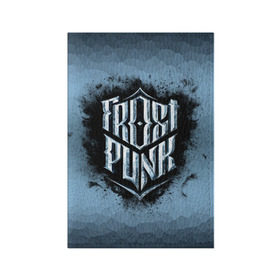 Обложка для паспорта матовая кожа с принтом Frostpunk Logo , натуральная матовая кожа | размер 19,3 х 13,7 см; прозрачные пластиковые крепления | frost punk | frostpunk | фрост панк | фростпанк