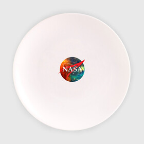 Тарелка с принтом Nasa Space , фарфор | диаметр - 210 мм
диаметр для нанесения принта - 120 мм | америка | астронавт | звезды | космонавт | космос | логотип | наса | сша