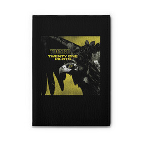 Обложка для автодокументов с принтом Twenty one pilots - trench , натуральная кожа |  размер 19,9*13 см; внутри 4 больших “конверта” для документов и один маленький отдел — туда идеально встанут права | Тематика изображения на принте: 21 pilots | 3d                                                        twenty one pilots | jumpsuit | nico and the niners | trench | trench 3d | twenty one pilots