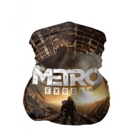 Бандана-труба 3D с принтом METRO EXODUS , 100% полиэстер, ткань с особыми свойствами — Activecool | плотность 150‒180 г/м2; хорошо тянется, но сохраняет форму | exodus | horror | metro exodus | survival | игры | исход | метро | метро 2035