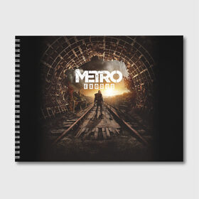 Альбом для рисования с принтом METRO EXODUS , 100% бумага
 | матовая бумага, плотность 200 мг. | exodus | horror | metro exodus | survival | игры | исход | метро | метро 2035