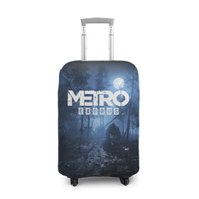 Чехол для чемодана 3D с принтом METRO EXODUS , 86% полиэфир, 14% спандекс | двустороннее нанесение принта, прорези для ручек и колес | exodus | horror | metro exodus | survival | игры | исход | метро | метро 2035