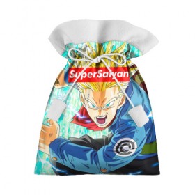 Подарочный 3D мешок с принтом Super Saiyan , 100% полиэстер | Размер: 29*39 см | Тематика изображения на принте: anime | dragon ball | аниме | гоку | драгон бол | дракона жемчуг