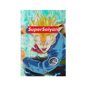 Обложка для паспорта матовая кожа с принтом Super Saiyan , натуральная матовая кожа | размер 19,3 х 13,7 см; прозрачные пластиковые крепления | Тематика изображения на принте: anime | dragon ball | аниме | гоку | драгон бол | дракона жемчуг