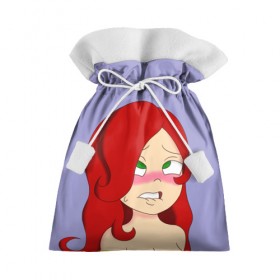 Подарочный 3D мешок с принтом Redhead , 100% полиэстер | Размер: 29*39 см | ahegao | anime | аниме | ахегао