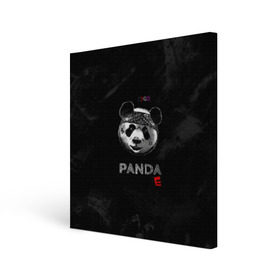 Холст квадратный с принтом Cygo - panda E , 100% ПВХ |  | Тематика изображения на принте: cygo | panda e | rap | бандана | гепард | голова | леонид вакальчук | медведь | мы бежим с тобой как будто от гепарда | надпись | панда е | реп | репер | рэп | рэпер | сайго | суго | цуго