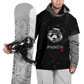 Накидка на куртку 3D с принтом Cygo - panda E , 100% полиэстер |  | Тематика изображения на принте: cygo | panda e | rap | бандана | гепард | голова | леонид вакальчук | медведь | мы бежим с тобой как будто от гепарда | надпись | панда е | реп | репер | рэп | рэпер | сайго | суго | цуго