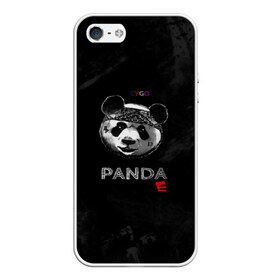 Чехол для iPhone 5/5S матовый с принтом Cygo - panda E , Силикон | Область печати: задняя сторона чехла, без боковых панелей | cygo | panda e | rap | бандана | гепард | голова | леонид вакальчук | медведь | мы бежим с тобой как будто от гепарда | надпись | панда е | реп | репер | рэп | рэпер | сайго | суго | цуго