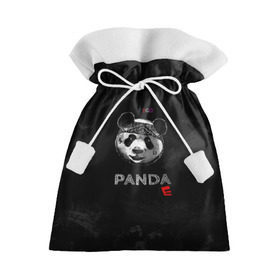 Подарочный 3D мешок с принтом Cygo - panda E , 100% полиэстер | Размер: 29*39 см | Тематика изображения на принте: cygo | panda e | rap | бандана | гепард | голова | леонид вакальчук | медведь | мы бежим с тобой как будто от гепарда | надпись | панда е | реп | репер | рэп | рэпер | сайго | суго | цуго