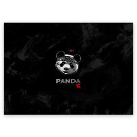 Поздравительная открытка с принтом Cygo - panda E , 100% бумага | плотность бумаги 280 г/м2, матовая, на обратной стороне линовка и место для марки
 | cygo | panda e | rap | бандана | гепард | голова | леонид вакальчук | медведь | мы бежим с тобой как будто от гепарда | надпись | панда е | реп | репер | рэп | рэпер | сайго | суго | цуго