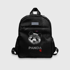 Детский рюкзак 3D с принтом Cygo - panda E , 100% полиэстер | лямки с регулируемой длиной, сверху петелька, чтобы рюкзак можно было повесить на вешалку. Основное отделение закрывается на молнию, как и внешний карман. Внутри дополнительный карман. По бокам два дополнительных кармашка | Тематика изображения на принте: cygo | panda e | rap | бандана | гепард | голова | леонид вакальчук | медведь | мы бежим с тобой как будто от гепарда | надпись | панда е | реп | репер | рэп | рэпер | сайго | суго | цуго