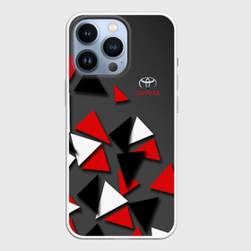 Чехол для iPhone 13 Pro с принтом TAYOTA. ,  |  | abstract | auto | black | brand | car | geometry | sport | toyota | абстракция | авто | автомобильные | бренд | геометрия | марка | спорт | текстура | тоёта | черный