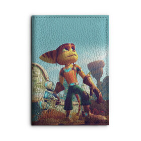 Обложка для автодокументов с принтом Ratchet and Clank (1) , натуральная кожа |  размер 19,9*13 см; внутри 4 больших “конверта” для документов и один маленький отдел — туда идеально встанут права | Тематика изображения на принте: clank | ratchet | ratchet  clank | ratchet and clank | кланк | рэтчет | рэтчет и кланк