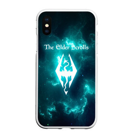 Чехол для iPhone XS Max матовый с принтом THE ELDER SCROLLS , Силикон | Область печати: задняя сторона чехла, без боковых панелей | dovakin | fus ro dah | royal play | rpg | skyrim | tes | tes online | the elder scrolls | война | докавин | компьютерные игры | рпг