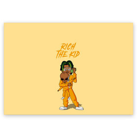 Поздравительная открытка с принтом Rich The Kid , 100% бумага | плотность бумаги 280 г/м2, матовая, на обратной стороне линовка и место для марки
 | Тематика изображения на принте: freshman | kid | plug | rap | rich | the | walk | богатый | волк | зе кид | инопланетянин | нло | плаг | ребенок | репер | рич | рэп | рэпер | фрешмен