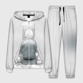 Мужской костюм 3D с принтом Snow , 100% полиэстер | Манжеты и пояс оформлены тканевой резинкой, двухслойный капюшон со шнурком для регулировки, карманы спереди | anime | gin tama | gintama | аниме | гинтама