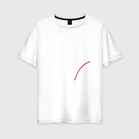 Женская футболка хлопок Oversize с принтом Улыбка , 100% хлопок | свободный крой, круглый ворот, спущенный рукав, длина до линии бедер
 | anime | gin tama | gintama | аниме | гинтама