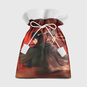 Подарочный 3D мешок с принтом Back to back , 100% полиэстер | Размер: 29*39 см | Тематика изображения на принте: anime | gin tama | gintama | аниме | гинтама