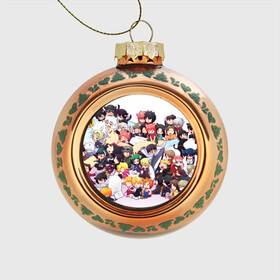 Стеклянный ёлочный шар с принтом Full Gintama , Стекло | Диаметр: 80 мм | Тематика изображения на принте: anime | gin tama | gintama | аниме | гинтама