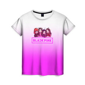 Женская футболка 3D с принтом BLACKPINK , 100% полиэфир ( синтетическое хлопкоподобное полотно) | прямой крой, круглый вырез горловины, длина до линии бедер | blackpink | k pop | блэк пинк | дженни | джису | лис | розэ