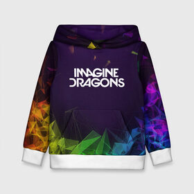 Детская толстовка 3D с принтом IMAGINE DRAGONS , 100% полиэстер | двухслойный капюшон со шнурком для регулировки, мягкие манжеты на рукавах и по низу толстовки, спереди карман-кенгуру с мягким внутренним слоем | alteranative rock | imagone dragons | music | rap | rock | альтернативный рок | группа | драконы | музыка | музыканты | реп | рок