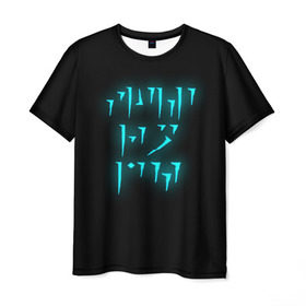 Мужская футболка 3D с принтом FUS RO DAH , 100% полиэфир | прямой крой, круглый вырез горловины, длина до линии бедер | dovahkiin | dragonborn | fus ro dah | rpg | skyrim | tes | the elder scrolls | докавин | рпг