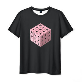 Мужская футболка 3D с принтом BLACKPINK , 100% полиэфир | прямой крой, круглый вырез горловины, длина до линии бедер | black pink | blackpink | square two | square up | дженни ким | лалиса манобан