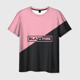 Мужская футболка 3D с принтом Black Pink , 100% полиэфир | прямой крой, круглый вырез горловины, длина до линии бедер | black pink | blackpink | square two | square up | дженни ким | лалиса манобан