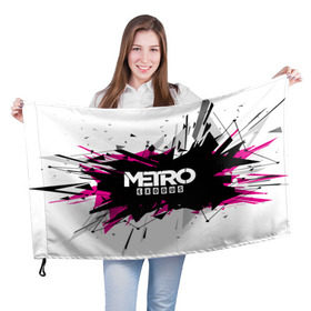 Флаг 3D с принтом Metro Exodus 2018 , 100% полиэстер | плотность ткани — 95 г/м2, размер — 67 х 109 см. Принт наносится с одной стороны | 2035 | exodus | metro | metro exodus | metro: exodus | survival horror | арт | артём | исход | метро | метро исход | метро:исход