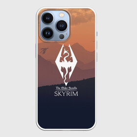 Чехол для iPhone 13 Pro с принтом THE ELDER SCROLLS SKYRIM | TES 5 ,  |  | Тематика изображения на принте: dovahkiin | dragonborn | fus ro dah | royal play | rpg | skyrim | tes | tes online | the elder scrolls | война | докавин | компьютерные игры | рпг