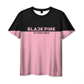 Мужская футболка 3D с принтом BlackPink , 100% полиэфир | прямой крой, круглый вырез горловины, длина до линии бедер | Тематика изображения на принте: blackpink | k pop | music | блэк пинк | дженни | джису | лис | музыка | розэ