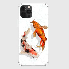 Чехол для iPhone 12 Pro Max с принтом Приношу удачу , Силикон |  | Тематика изображения на принте: вода | золотые | рыбы | счастье | удача