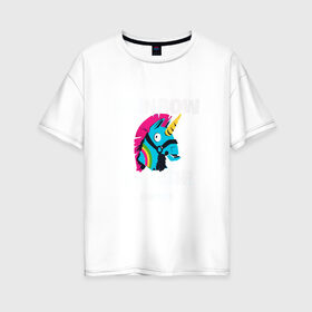 Женская футболка хлопок Oversize с принтом Fortnite , 100% хлопок | свободный крой, круглый ворот, спущенный рукав, длина до линии бедер
 | fortnite | королевская битва