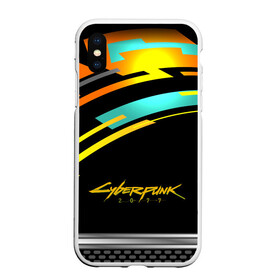 Чехол для iPhone XS Max матовый с принтом CyberPunk 2077 , Силикон | Область печати: задняя сторона чехла, без боковых панелей | cd projekt red | cyberpunk | cyberpunk 2077 | e3 | night city | ps4 | rpg | v | xbox | будущее | киберпанк | киберпанк 2077 | найт сити | от создателей ведьмака | рпг