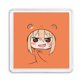 Магнит 55*55 с принтом Himouto! Umaru-chan , Пластик | Размер: 65*65 мм; Размер печати: 55*55 мм | Тематика изображения на принте: himouto umaru chan | himouto umaruchan | komaru | my two faced little sister | tanukichi | u.m.r. | umaru doma | двуличная сестрёнка умару | умару дома