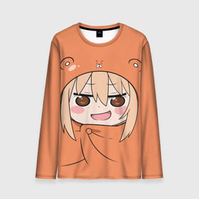 Мужской лонгслив 3D с принтом Himouto! Umaru-chan , 100% полиэстер | длинные рукава, круглый вырез горловины, полуприлегающий силуэт | himouto umaru chan | himouto umaruchan | komaru | my two faced little sister | tanukichi | u.m.r. | umaru doma | двуличная сестрёнка умару | умару дома