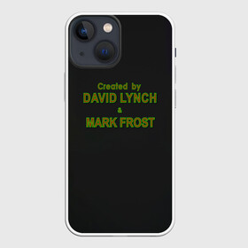 Чехол для iPhone 13 mini с принтом Created by Lynch  Frost ,  |  | david lynch | mark frost | twin peaks | твин пикс