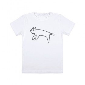 Детская футболка хлопок с принтом Кот маминой подруги , 100% хлопок | круглый вырез горловины, полуприлегающий силуэт, длина до линии бедер | кот | котик | мем | прикол | рисунок