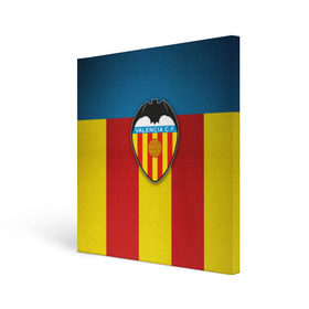 Холст квадратный с принтом Валенсия ФК , 100% ПВХ |  | valencia | валенсия
