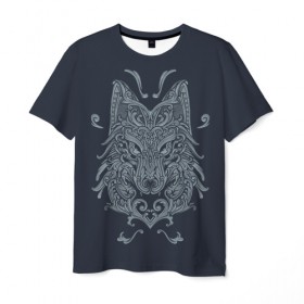 Мужская футболка 3D с принтом Fox Art , 100% полиэфир | прямой крой, круглый вырез горловины, длина до линии бедер | art | fox | foxes | арт | век | лис | лиса | лисица | лисицы | лисы | средний | старинный | стиль