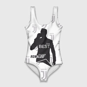Купальник-боди 3D с принтом Ronaldo the best , 82% полиэстер, 18% эластан | Круглая горловина, круглый вырез на спине | 7 | cristiano | juventus | ronaldo | криштиану | роналду | ювентус