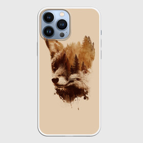 Чехол для iPhone 13 Pro Max с принтом Лесной Лис ,  |  | forest | fox | foxes | tree | trees | дерево | деревья | лес | лис | лиса | лисица | лисицы | лисы