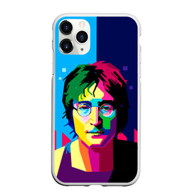 Чехол для iPhone 11 Pro Max матовый с принтом Джон Леннон , Силикон |  | the beatles | битлз | британия | джон леннон | леннон | мир | очки | рок | рок н ролл | хиппи