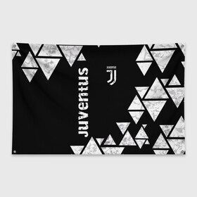 Флаг-баннер с принтом Juventus Black and White , 100% полиэстер | размер 67 х 109 см, плотность ткани — 95 г/м2; по краям флага есть четыре люверса для крепления | club | football | juventus | белый | италия | клуб | форма | черный | ювентус