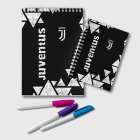 Блокнот с принтом Juventus Black and White , 100% бумага | 48 листов, плотность листов — 60 г/м2, плотность картонной обложки — 250 г/м2. Листы скреплены удобной пружинной спиралью. Цвет линий — светло-серый
 | club | football | juventus | белый | италия | клуб | форма | черный | ювентус