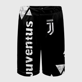 Детские спортивные шорты 3D с принтом Juventus Black and White ,  100% полиэстер
 | пояс оформлен широкой мягкой резинкой, ткань тянется
 | club | football | juventus | белый | италия | клуб | форма | черный | ювентус
