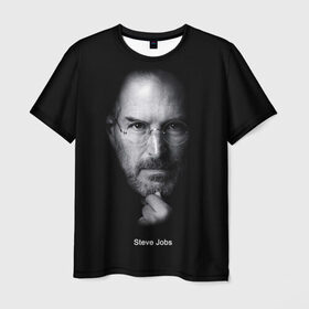 Мужская футболка 3D с принтом Steve Jobs , 100% полиэфир | прямой крой, круглый вырез горловины, длина до линии бедер | iphone | steve jobs | стив джобс | эппл