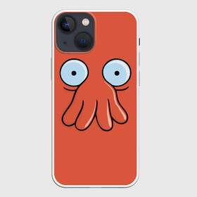 Чехол для iPhone 13 mini с принтом Зойдберг ,  |  | bender | futurama | mult | simpsons | zoidberg | бендер | зойдберг | мульт | мультик | мультфильм | симпсоны | футурама