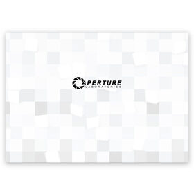 Поздравительная открытка с принтом Aperture Labs , 100% бумага | плотность бумаги 280 г/м2, матовая, на обратной стороне линовка и место для марки
 | лаборатория | портал
